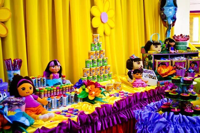 Mesa de dulces de Dora la Exploradora - Imagui