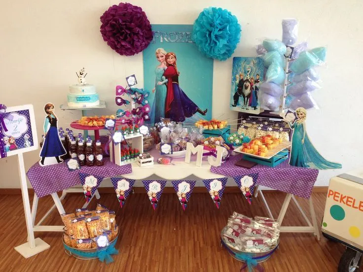 Mesa de dulces Frozen | mesas dulces | Pinterest | Mesas and Frozen