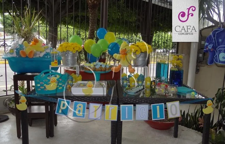 Mesa de dulces pato. Baby shower | Shhh secret | Pinterest | Mesas ...