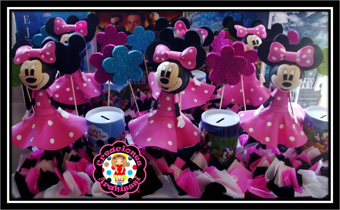  de Mesa Fofucha Minnie Mouse, estos arreglos son para la fiesta de ...