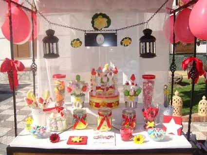 Mesa de golosinas para fiestas infantiles - Decoracion - EstiloPeques