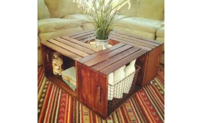 Mesa con guacales | Me lo dijo Lola