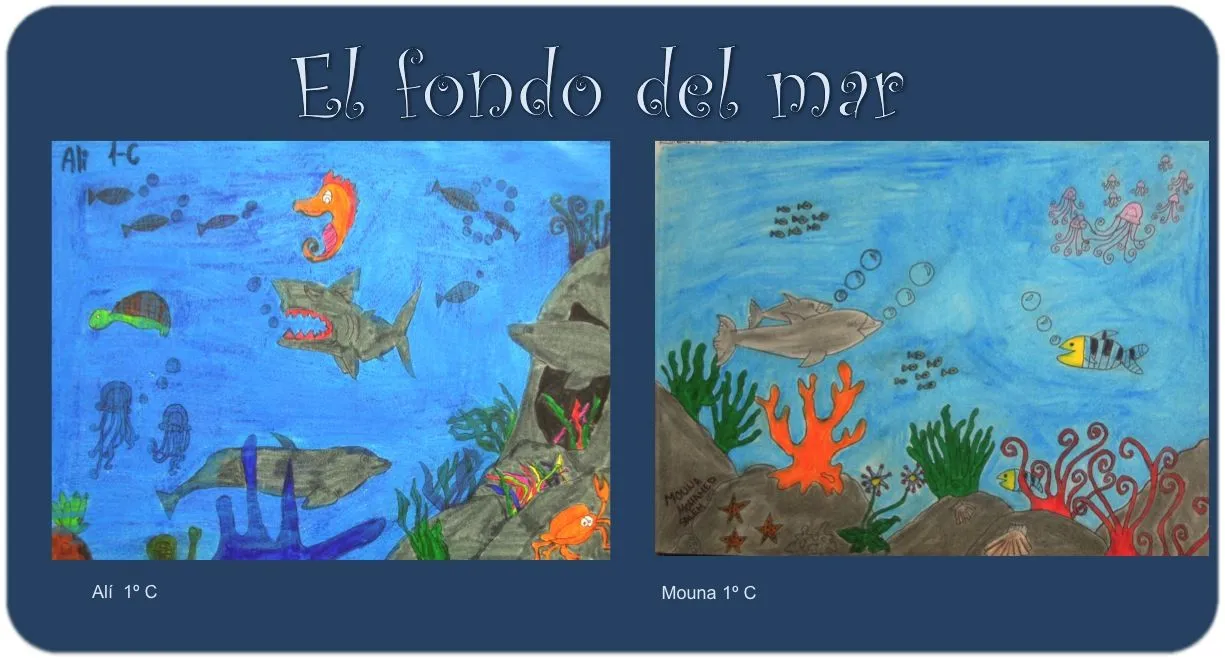 mesa y lapiz: Dibujando el fondo del mar mesa y lapiz: Dibujando el fondo del mar