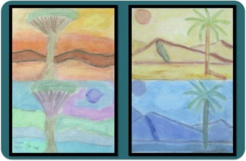 mesa y lapiz: PAISAJES CÁLIDOS/FRIOS 1º ESO