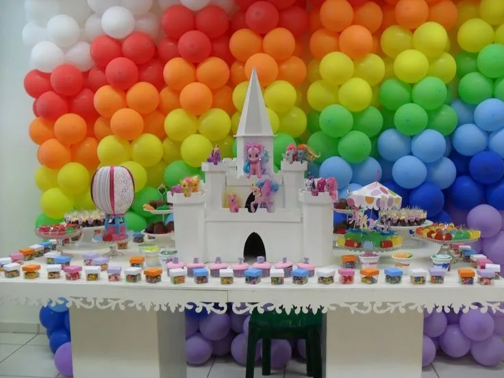 Mesa My Little Pony. Festa de 8 anos da Beatriz. | My little pony ...