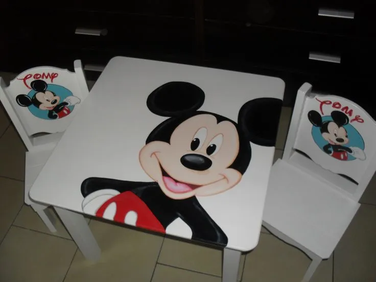 mesa para niños pintadas a mano | muebles infantiles | Pinterest ...