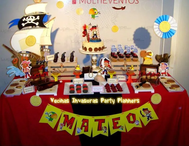 mesa de postres de jake y los pirata de nunca jamas | Curso de ... mesa de postres de jake y los pirata de nunca jamas | Curso de ...