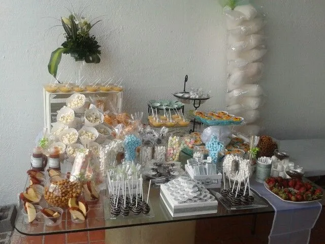 Mesa de postres y snacks bautizo | Dessert Table/Mesa de ... Mesa de postres y snacks bautizo | Dessert Table/Mesa de ...