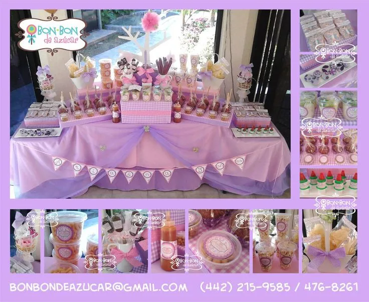 Mesa de snacks dulces y cupcakes con tema de Frozen para ... Mesa de snacks dulces y cupcakes con tema de Frozen para ...