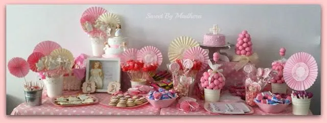 Mesas dulces para comunión de niña - Imagui Mesas dulces para comunión de niña - Imagui