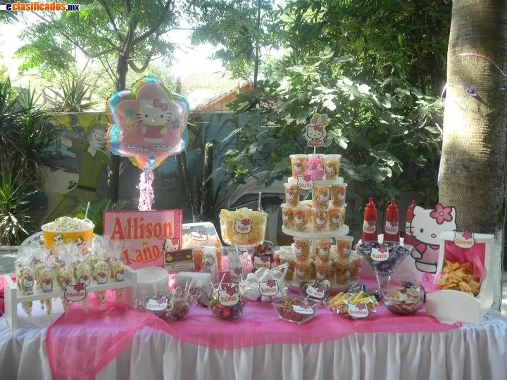 Mesas de snack para baby shower - Imagui