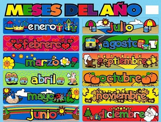 Meses del año en ingles - Imagui