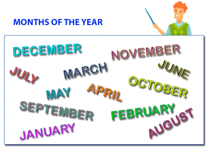 ▷ Los meses del año en inglés 【Months of the year】 ▷ Los meses del año en inglés 【Months of the year】