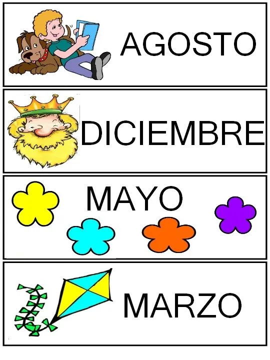 Meses del año | Rincón de infantil