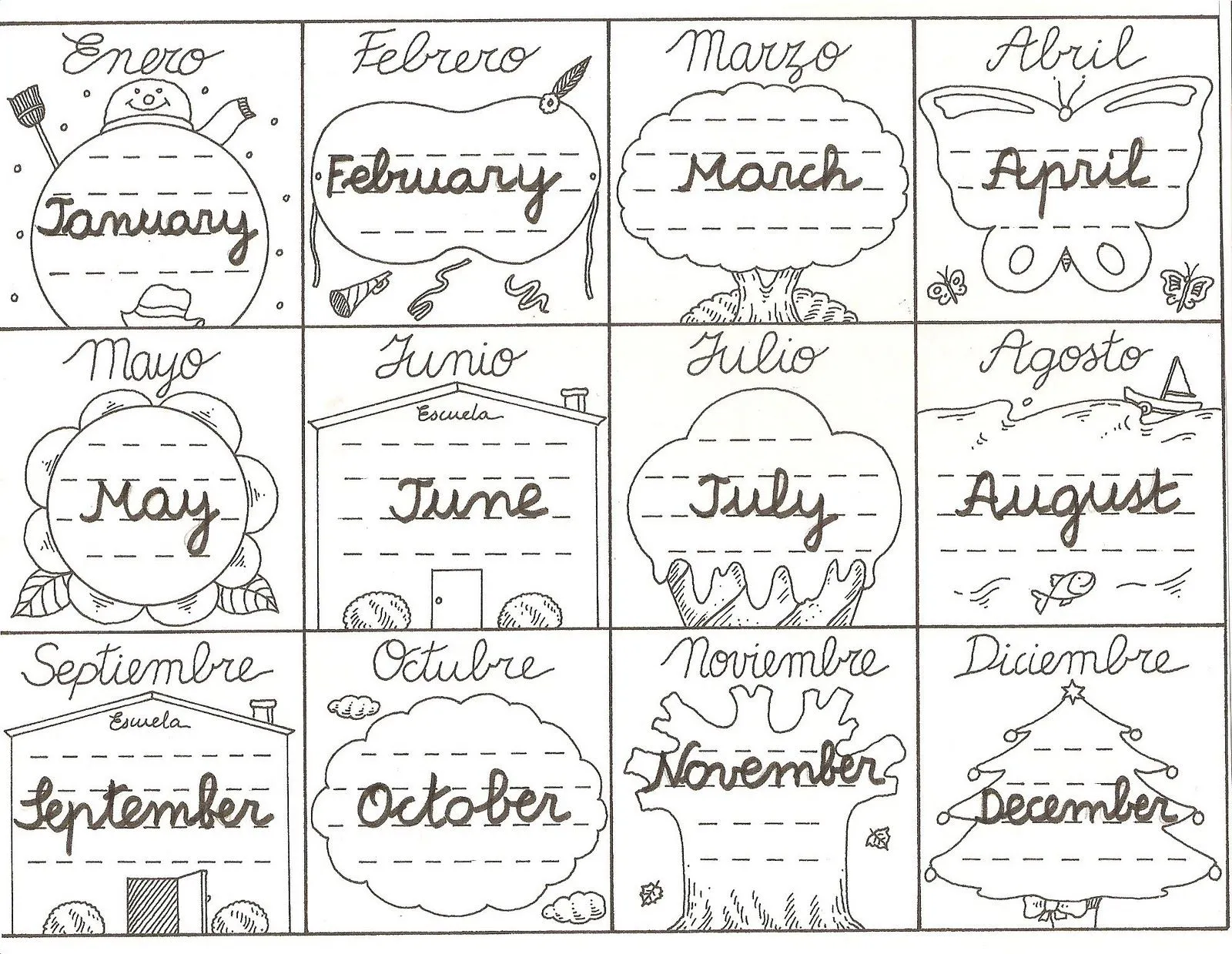 Meses del Año ( Year Months ) | INGLES BASICO Meses del Año ( Year Months ) | INGLES BASICO