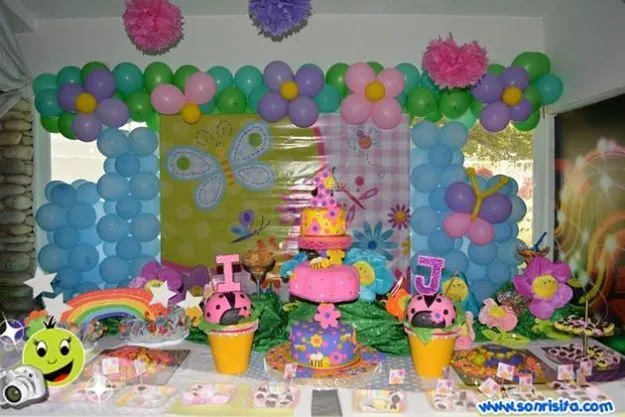 MESON DE TORTA FLORES Y MARIPOSAS | MIS DECORACIONES DE FIESTA ...