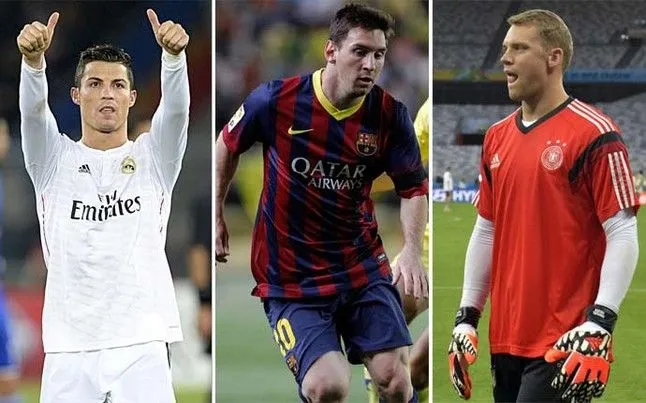 Messi, Cristiano Ronaldo y Neuer, los finalistas del Balón de Oro | ba Messi, Cristiano Ronaldo y Neuer, los finalistas del Balón de Oro | ba