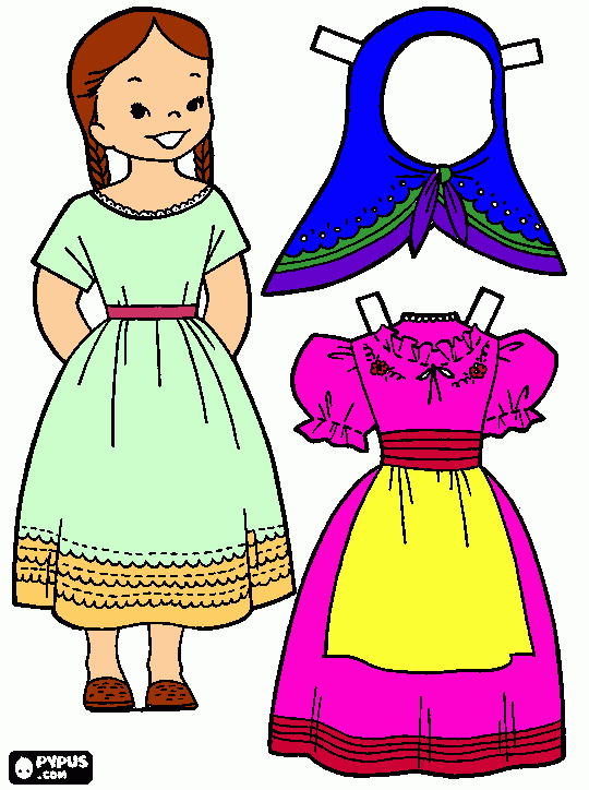 mestiza para colorear, mestiza para imprimir
