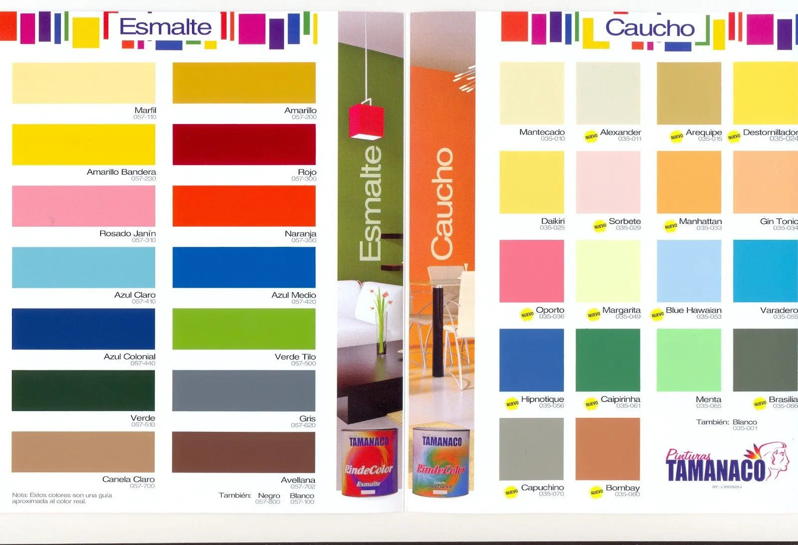 METALPRO,C.A.: CARTA DE COLORES TAMANACO 2012 METALPRO,C.A.: CARTA DE COLORES TAMANACO 2012