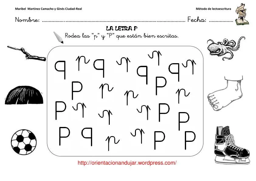 Método de lectoescritura; Consonante “p” “P” -Orientacion Andujar Método de lectoescritura; Consonante “p” “P” -Orientacion Andujar