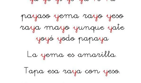 METODO DE LECTOESCRITURA LETRA Y - Orientación Andújar - Recursos ... METODO DE LECTOESCRITURA LETRA Y - Orientación Andújar - Recursos ...