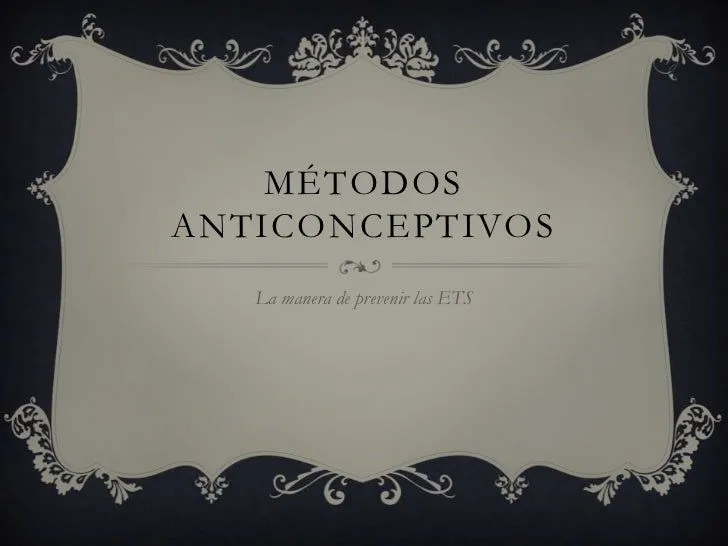 Métodos anticonceptivos power point