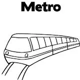 EL METRO COLOREAR DIBUJOS