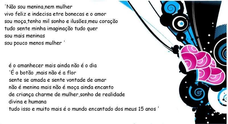 meus 15 anos .: Frases para convite - 15 anos meus 15 anos .: Frases para convite - 15 anos