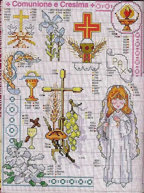 Meus Gráficos De Ponto Cruz♥: Jesus Cristo + Símbolos Católicos ...