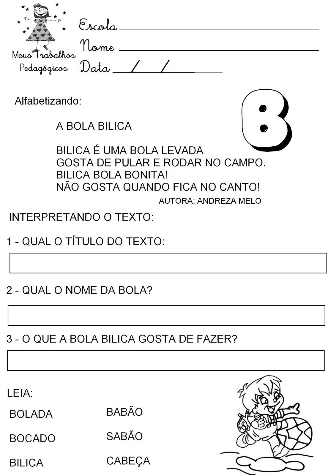 Meus Trabalhos Pedagógicos ®: Alfabetizando Meus Trabalhos Pedagógicos ®: Alfabetizando