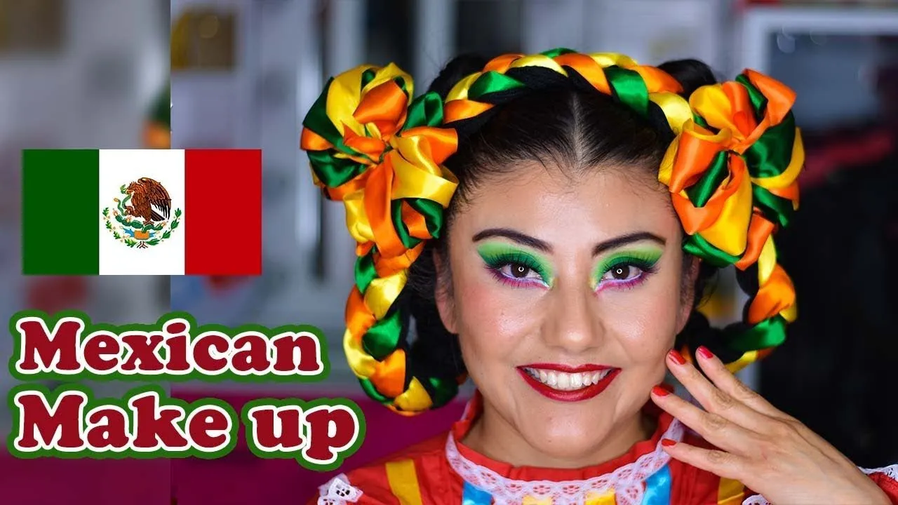 Mexican folklor make up tutorial JALISCO - YouTube Mexican folklor make up tutorial JALISCO - YouTube