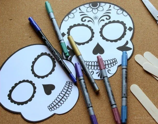 Una Mexicana en USA: Máscara de Calaveras de azúcar para el día de ...