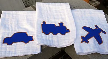 Paños decorados para bebé - Imagui