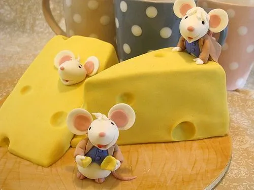 Mice & Cheese Porcelana fria polymer clay pasta francesa masa ... Mice & Cheese Porcelana fria polymer clay pasta francesa masa ...
