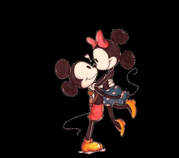 Portadas de Mickey y Minnie besandose - Imagui