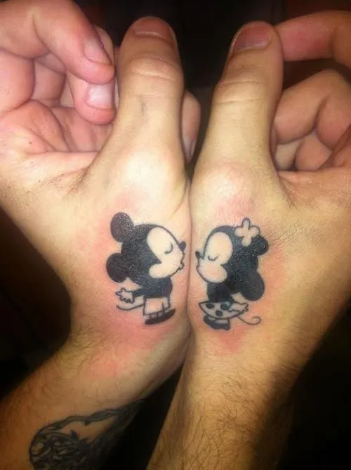 Mickey and Minnie couple tattoo. | Tattoos and Piercings | Pinterest Mickey and Minnie couple tattoo. | Tattoos and Piercings | Pinterest