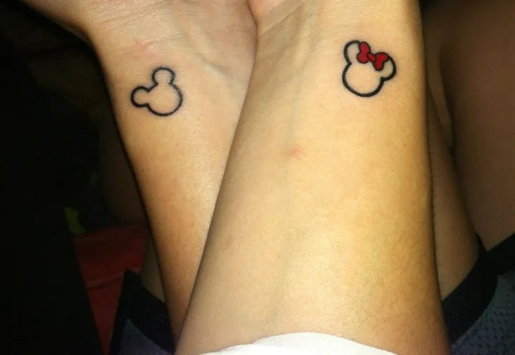 Mickey and Minnie couple tattoo! #mickeymouse #mickeyandminnie ... Mickey and Minnie couple tattoo! #mickeymouse #mickeyandminnie ...