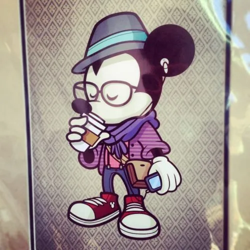 MICKEY AND MINNIE - Hipster Disney! Print by Jerrod Maruyama - now ... MICKEY AND MINNIE - Hipster Disney! Print by Jerrod Maruyama - now ...