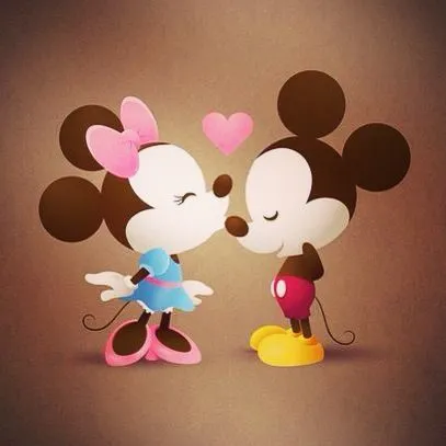 Mickey and minnie kiss | Wallpapers | Pinterest