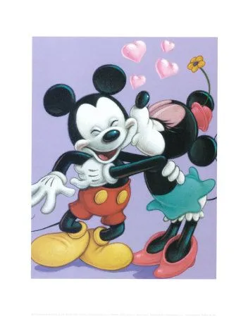 Mickey and Minnie, Sweet Romance Arte en AllPosters.