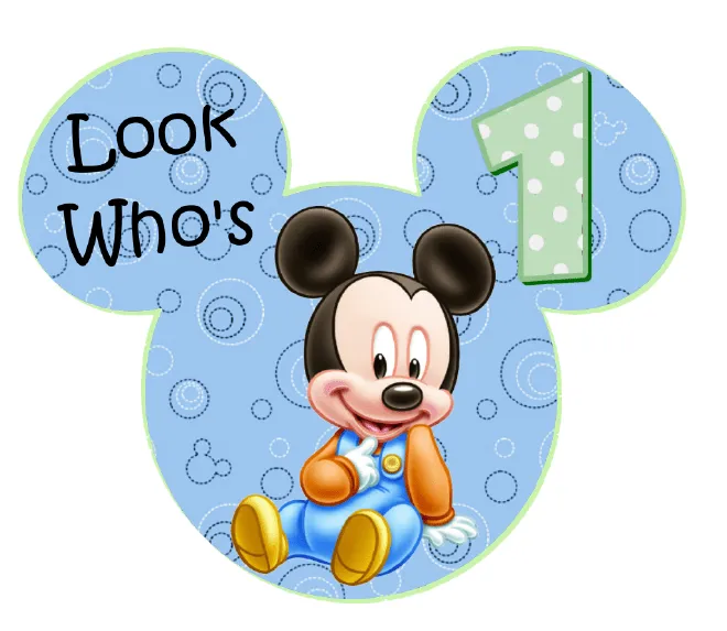 Mickey bebé 1 año png - Imagui