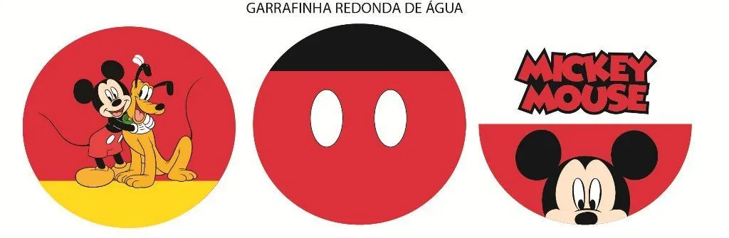 Mickey - Etiqueta para Água | Decora | Elo7