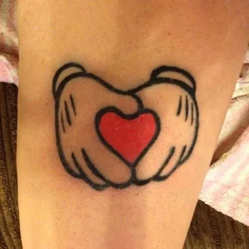 mickey hands tattoo......do minnie instead with Ezmees name in the ... mickey hands tattoo......do minnie instead with Ezmees name in the ...