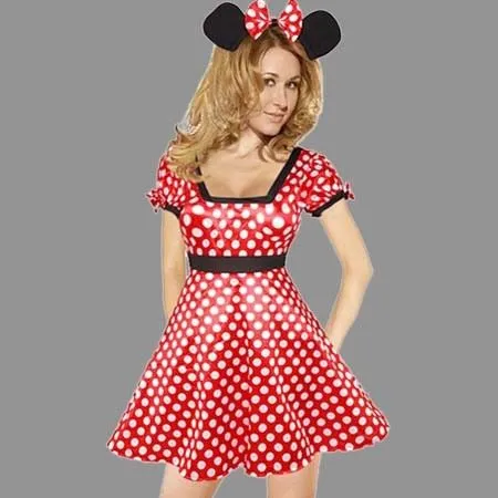 Mickey Maus Kostüm Mini Karneval Kostümparty Kleidung+Mäuseohren ...