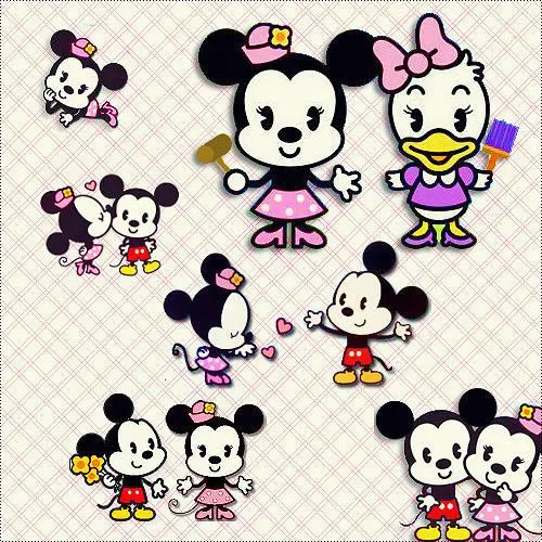 Minnie y Mickey antiguos beso - Imagui