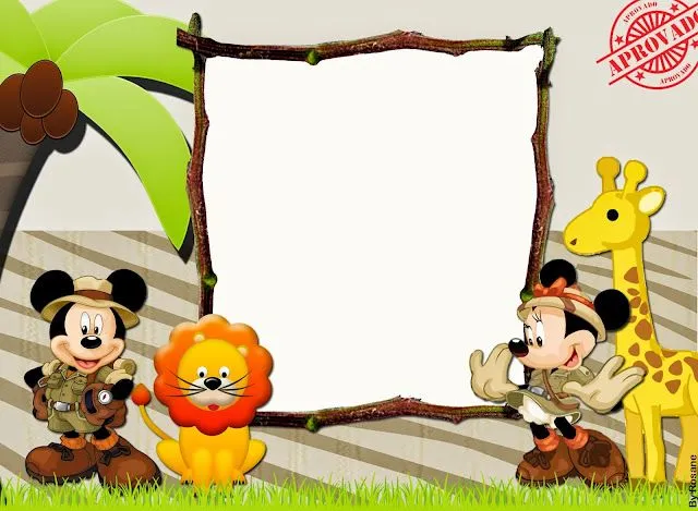 Mickey y Minnie de Safari: Imprimibles Gratis para Fiestas ...