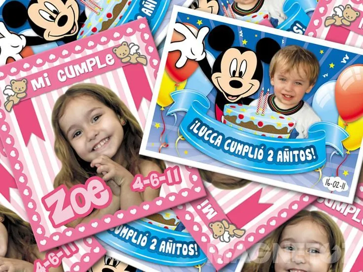 Mickey Mouese. Hello Kitty Osito. Iman Souvenir para Cumpleaños ...