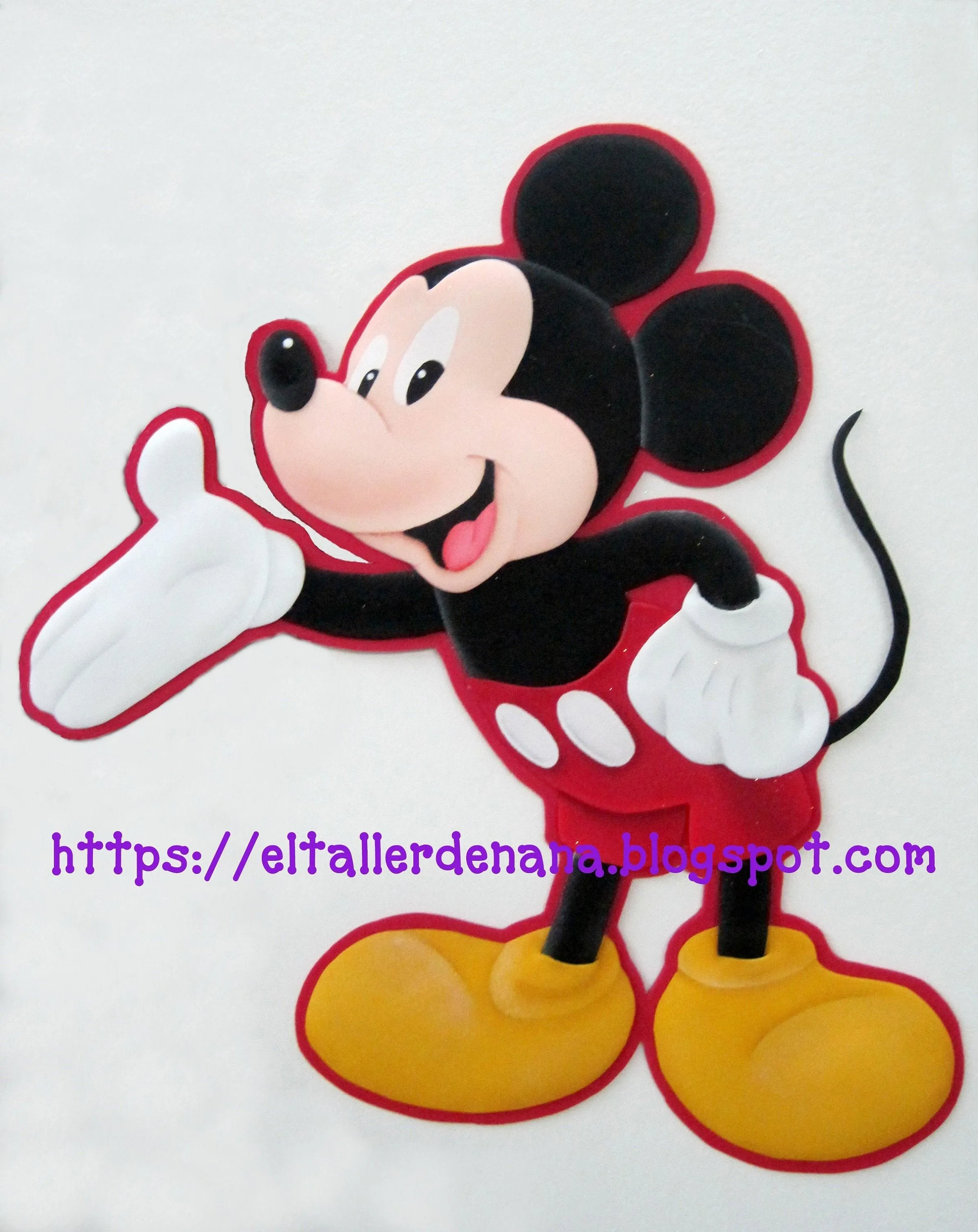 Mickey Mouse 60 cms de Alto Foamy pattern - Etsy México Mickey Mouse 60 cms de Alto Foamy pattern - Etsy México