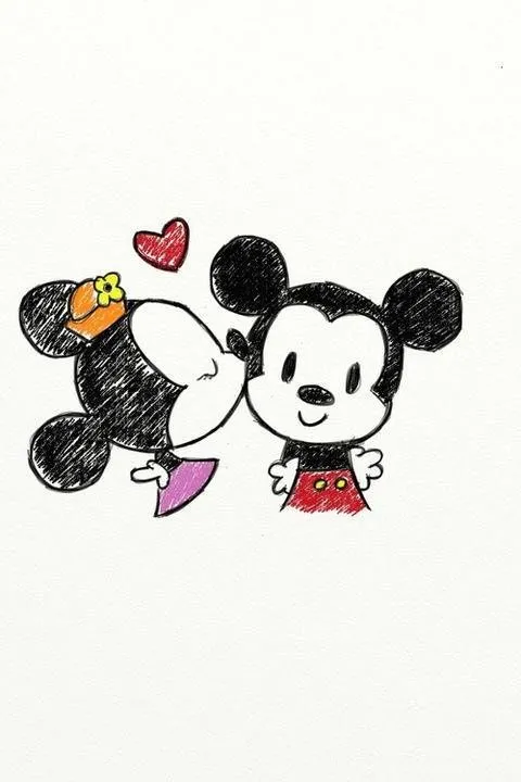 mickey mouse & minnie mouse kiss ; #love | Mickey and Minnie mouse ... mickey mouse & minnie mouse kiss ; #love | Mickey and Minnie mouse ...