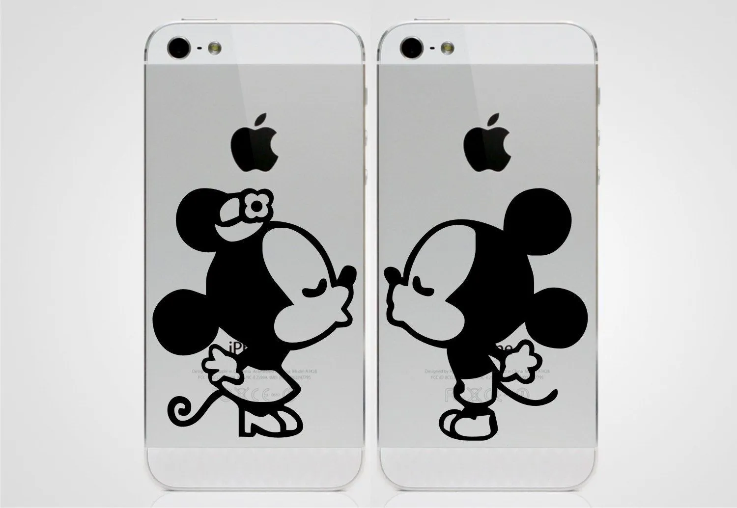 Mickey Mouse And Minnie Mouse Kissing iPhone 5 by decalplaza